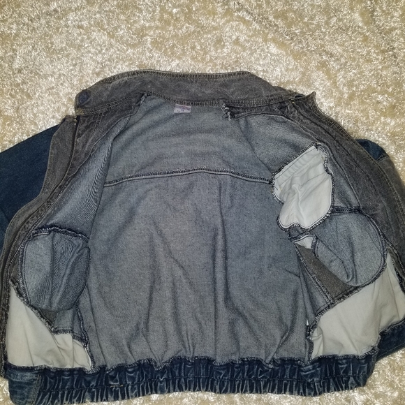 Men's Vtg 80s Jordache Colorblock Jean Jacket M Streetwear Hip Hop Rocker - Picture 7 of 11